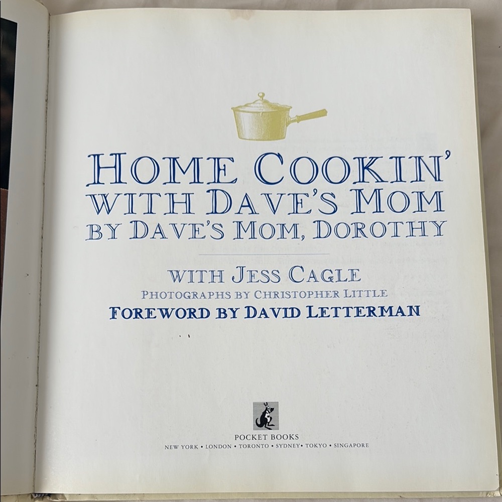 ❤️3/$15❤️ Home Cookin' with Dave's (Letterman) Mom Cookbook - Picture 7 of 15